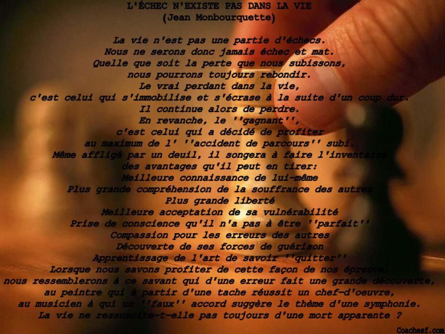 La Vie n'est pas une partie d'échec