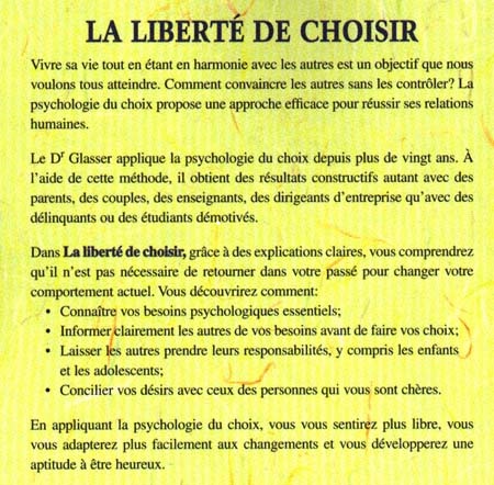 La liberté de choisir image