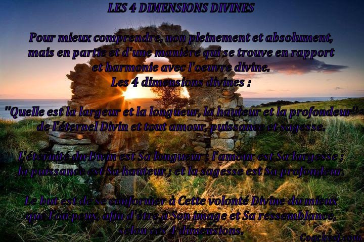 Les quatres dimensions divines