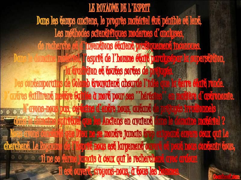 Le royaume de l'esprit