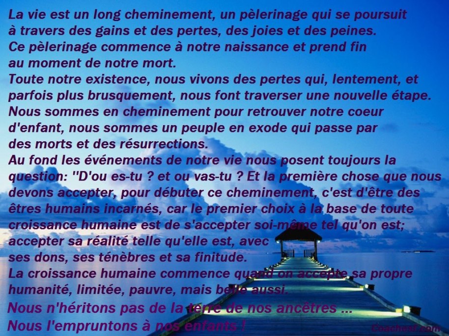 La base de l'humilité, c'est d'abord d'accepter le réel.