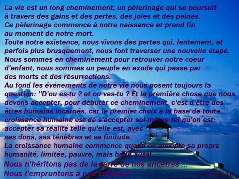 La base de l'humilité, c'est d'abord d'accepter le réel.